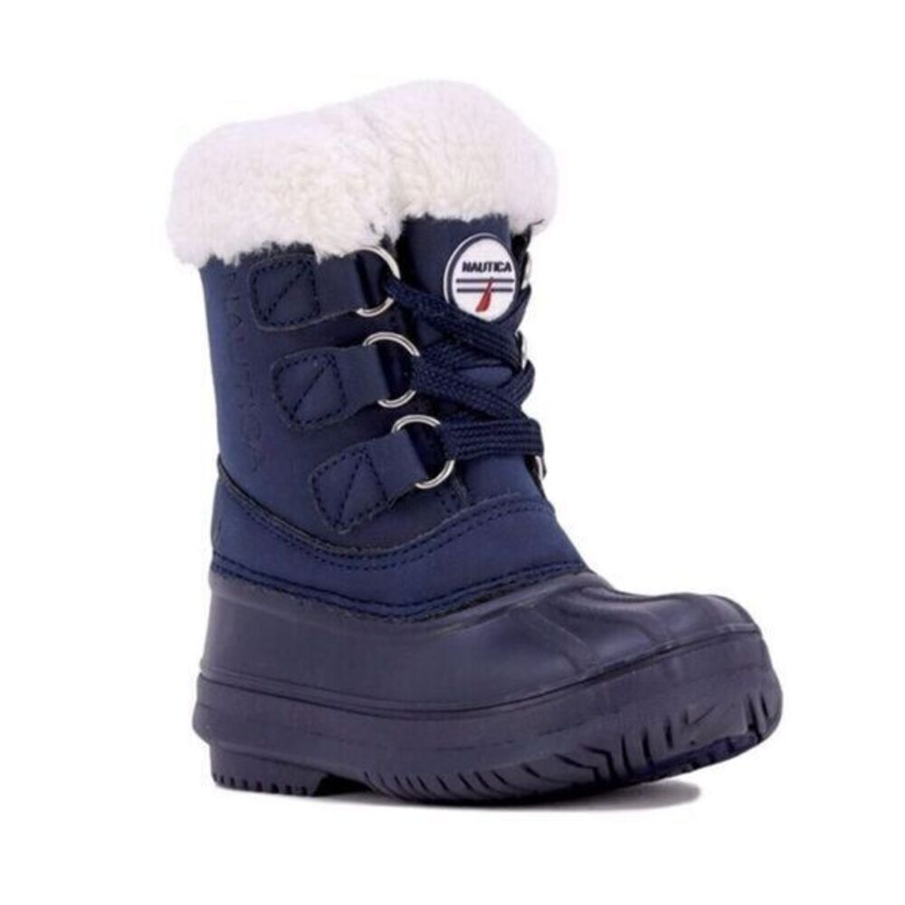 Nautica Kids Baby Boys Duck Boots Kids Waterproof Rain Snow Size 5 NEW # box 885